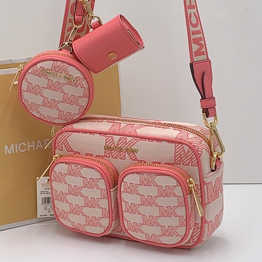 MICHAEL MICHAEL KORS JET SET CROSSBODY BAG TECH ATTACHED HANDBAG PURSE
Tea Rose - Picture 2 of 16